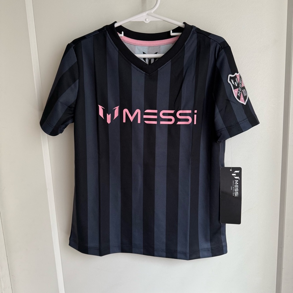 NWT! Lionel Messi Collection #10 Soccer Jersey shirt Youth size 5- blue stripe